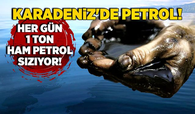 Karadeniz'de petrol! Her gün deniz yüzeyine ham petrol sızıyor...