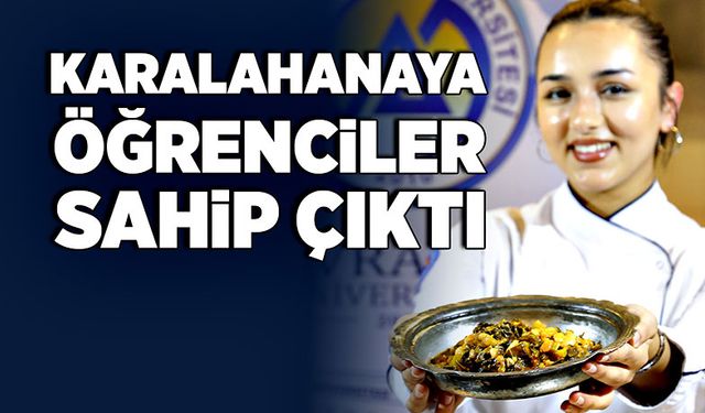 Karalahanaya öğrenciler sahip çıktı