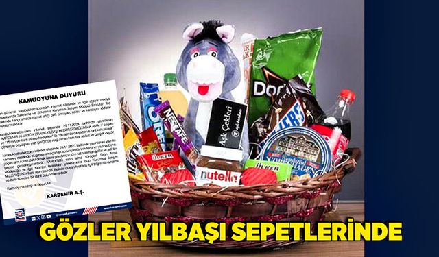 Gözler yılbaşı sepetlerinde