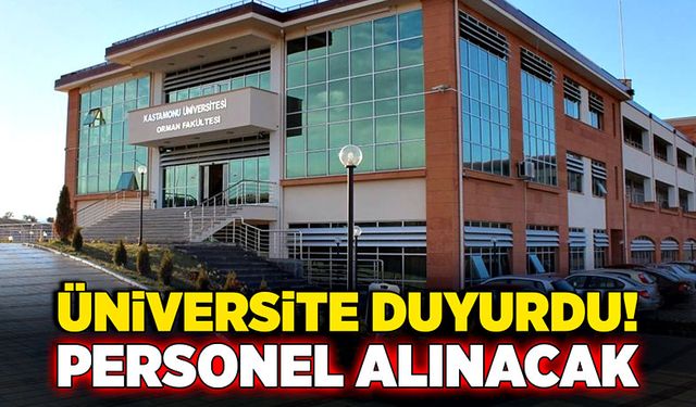 Üniversite duyurdu! Personel alınacak