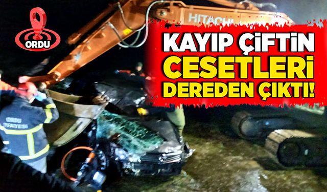 Kayıp çiftin cesetleri dereden çıktı!