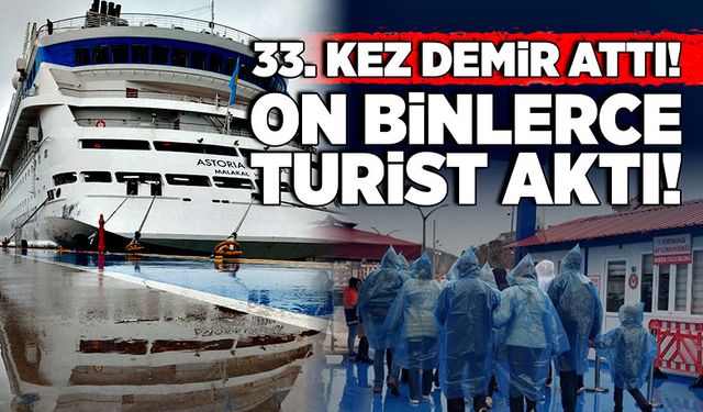 33. Kez demir attı! On binlerce turist aktı!