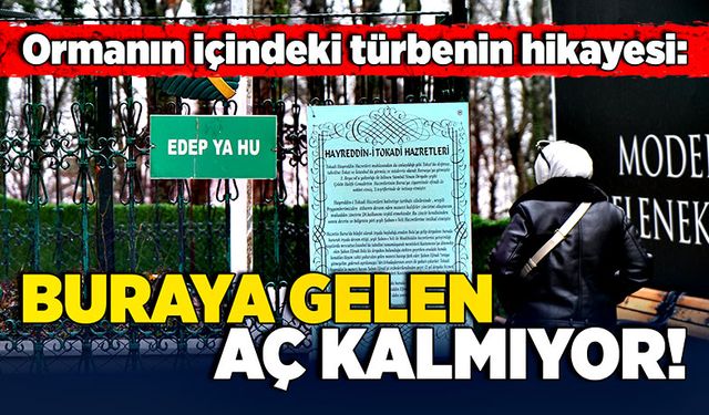 Ormanın içindeki türbenin hikayesi:  Buraya gelen aç kalmıyor