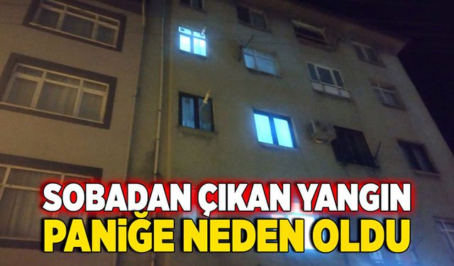 Sobadan çıkan yangın paniğe neden oldu