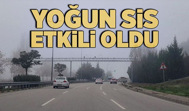 Yoğun sis etkili oldu