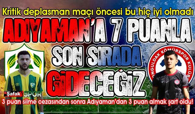 3 puan silme cezası puan cetveline yansıdı! 7 puanla son sıraya düştük!