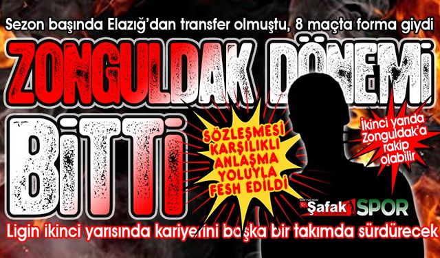 Zonguldakspor’da ayrılık... Takım arkadaşlarıyla vedalaştı, kırmızı-lacivertli takıma veda etti