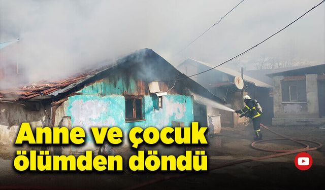 Anne ve çocuk ölümden döndü!