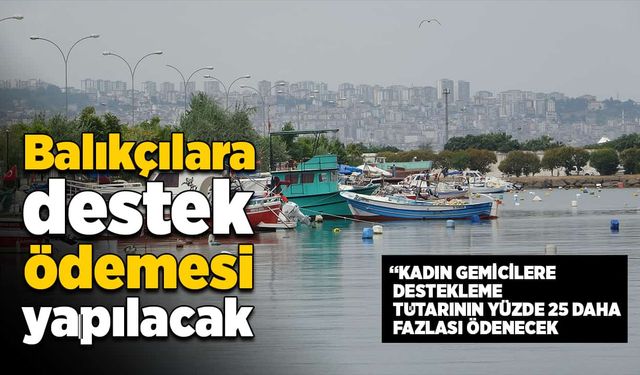 Balıkçılara destek ödemesi yapılacak!