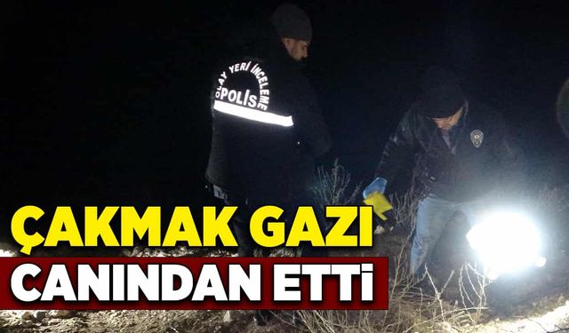 Çakmak gazı çekti, canından oldu!