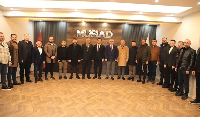 Düzce TSO Başkanı Erdoğan Bıyık, MÜSİAD Düzce şubesi ile işbirliği için buluştu
