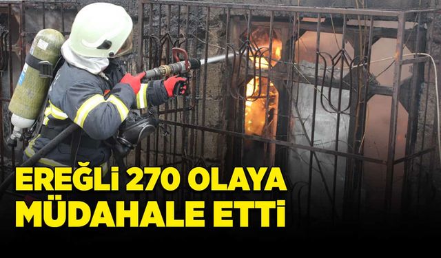 Ereğli, 670 olaya müdahale etti