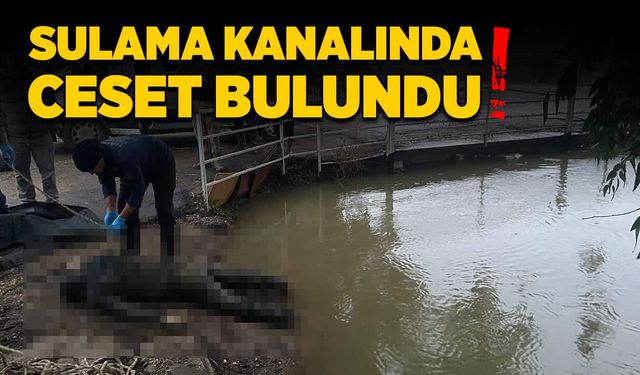 Sulama kanalında askerler tarafından ceset bulundu!