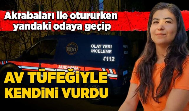 Akrabaları ile otururken yan odaya geçip kendini vurdu!