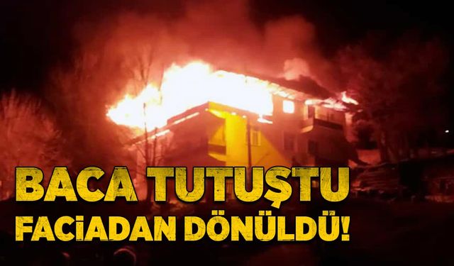 Baca tutuştu faciadan dönüldü!