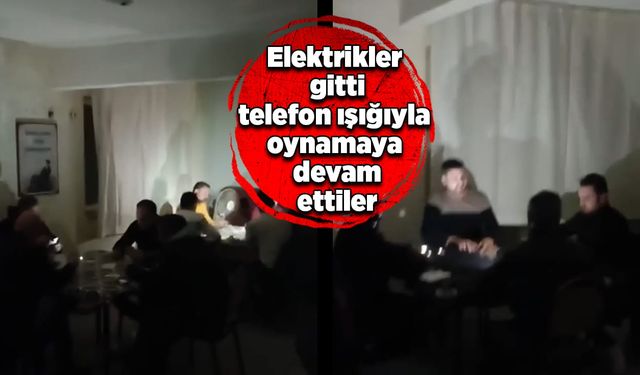 Elektrikler gitti, telefon ışıklarıyla oynamaya devam ettiler!