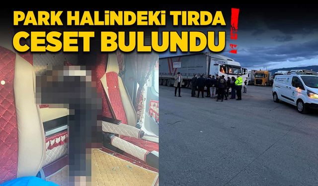 Park halindeki tırda ceset bulundu!