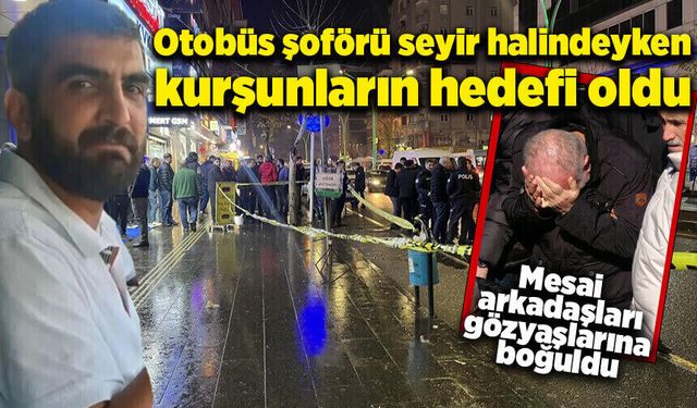 Özel halk otobüsü şoförü cinayete kurban gitti!