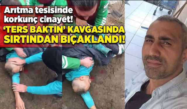 'Ters baktın' kavgasında temizlik personeli sırtından bıçaklandı!