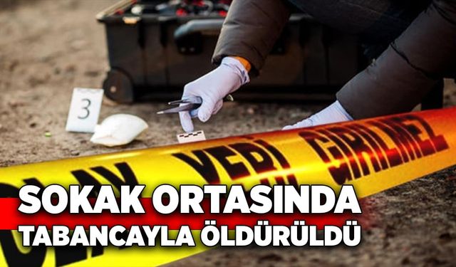 Sokak ortasında tabancayla öldürüldü!