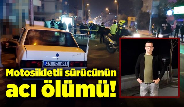 Yol kenarında motosikletiyle dururken canından oldu!