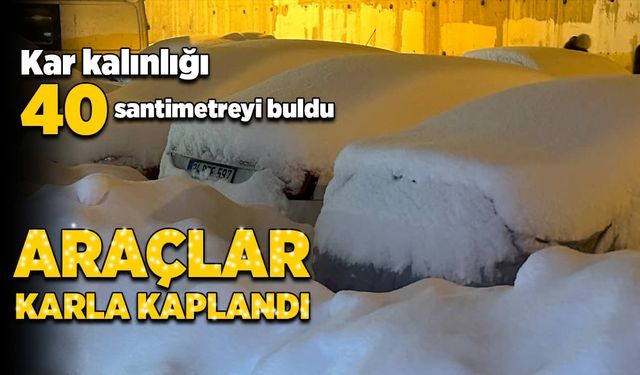 Araçlar kara gömüldü!