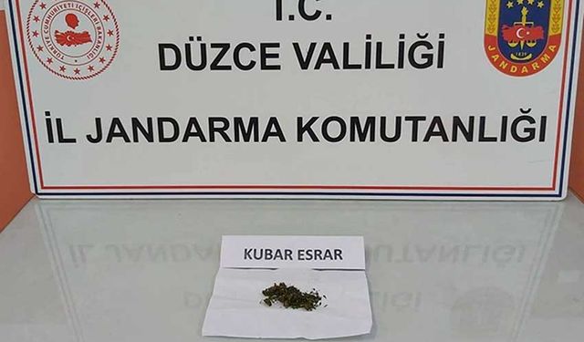 Düzce’de Jandarmadan uyuşturucu operasyonu