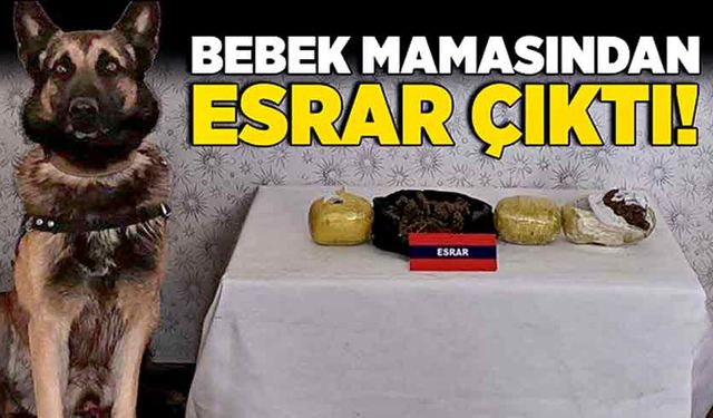 Bebek mamasından esrar çıktı!