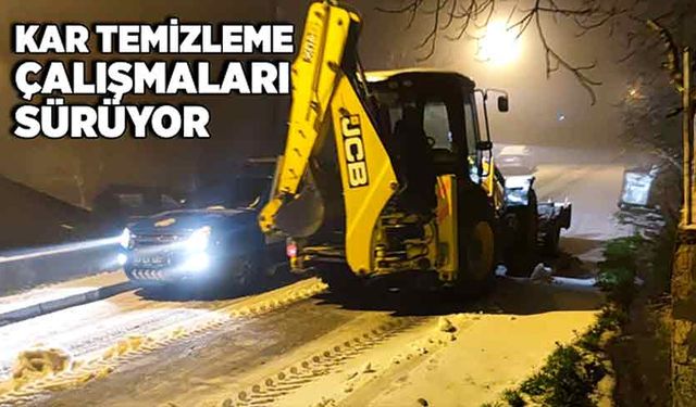 Kar temizleme çalışmaları sürüyor