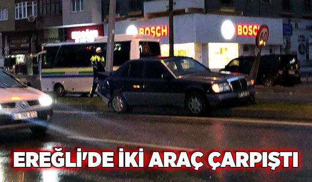 Ereğli'de iki araç çarpıştı: 1 yaralı