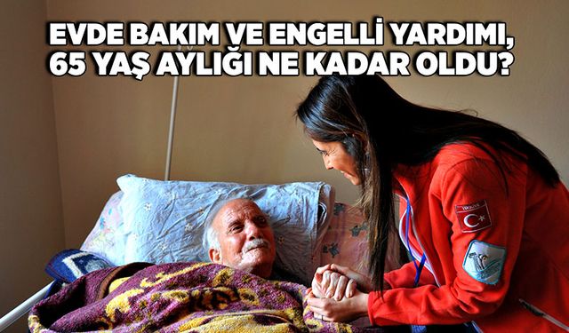 Evde bakım ve engelli yardımı,  65 yaş aylığı ne kadar oldu?