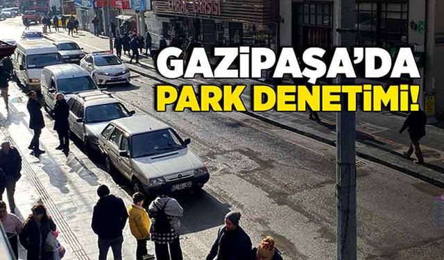 Gazipaşa’da park denetimi!