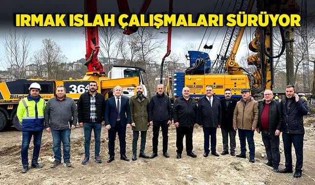 Bartın'da ırmak ıslah çalışmaları sürüyor