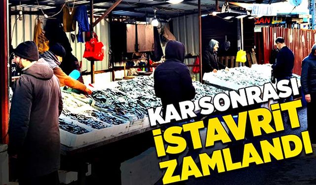 Kar sonrası istavrit zamlandı