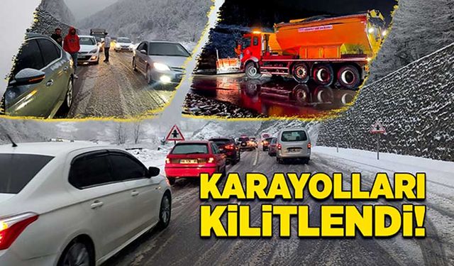 Karayolları yine kilitlendi!