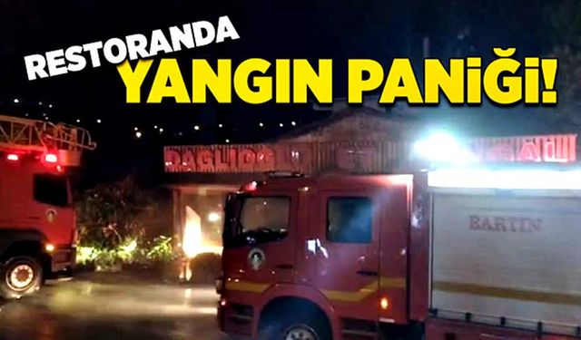 Restoranda yangın paniği!