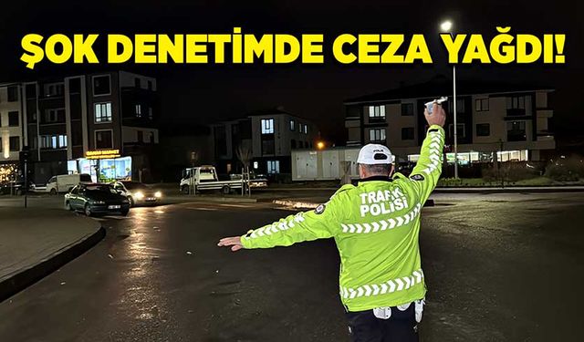 Şok denetimde ceza yağdı!