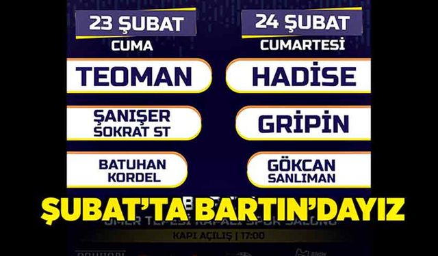 Şubat’ta Bartın'dayız