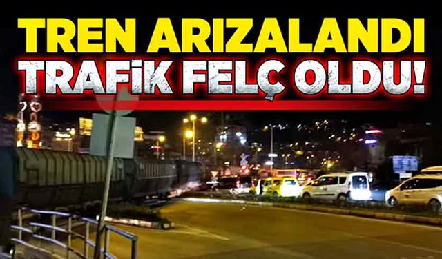 Tren arızalandı, trafik felç oldu!