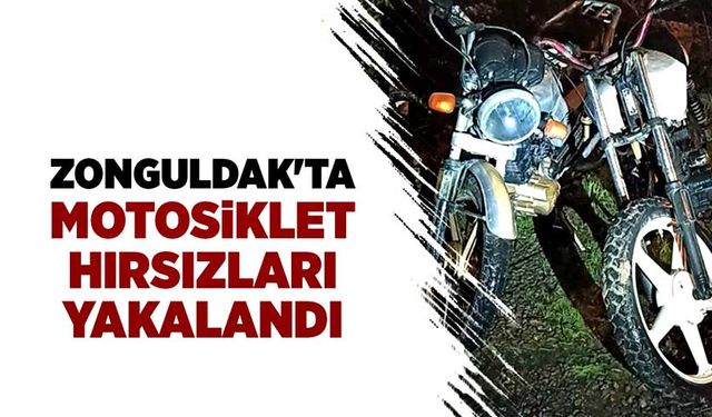 Zonguldak'ta motosiklet hırsızları yakalandı