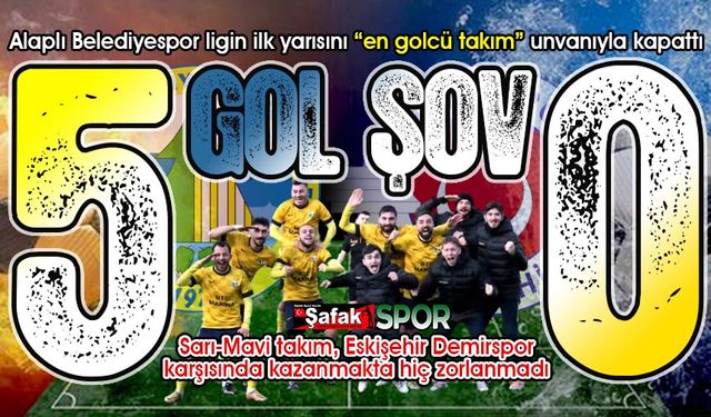 Alaplı Belediyespor devreye 5. vites girdi! Gol şov yaptılar: 5-0