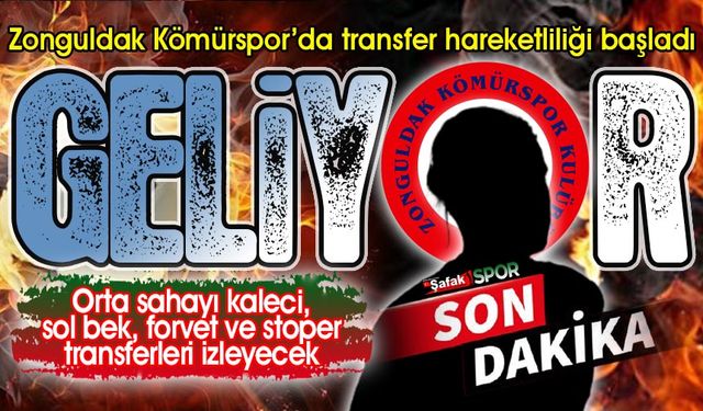 Zonguldak Kömürspor’da ilk transfer ortaya sahaya! Devamı gelecek...