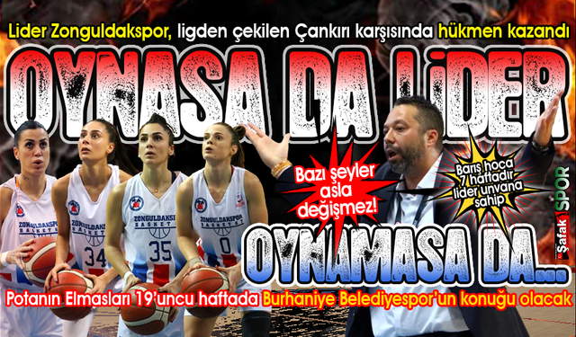 Zonguldakspor haftayı hükmen galibiyetle kapattı... Zirvede liderin adı yine "Zonguldakspor"