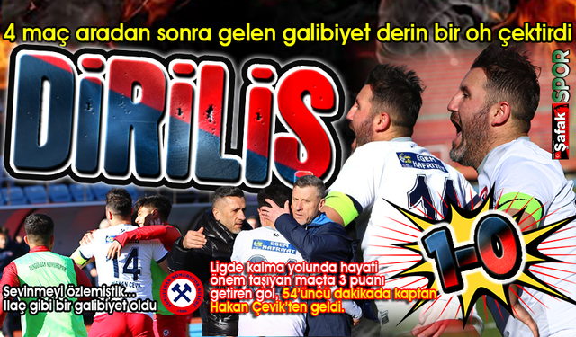 Zonguldak Kömürspor Afyon’a patladı! Bu bir yeniden doğuştur: 1-0