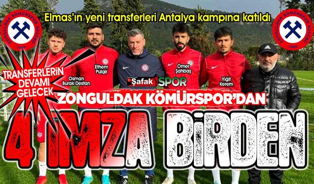 Zonguldak Kömürspor 4 yeni transferi tanıttı... Bu başlangıç, devamı gelecek