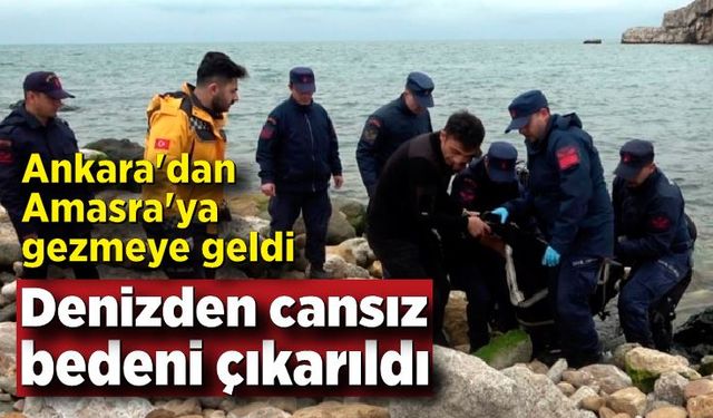 Ankara'dan Amasra'ya gezmeye geldi, denizden cansız bedeni çıkarıldı
