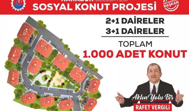 Başkan'dan asgari ücretlilere, emeklilere ve ihtiyaç sahibi ailelere konut sözü