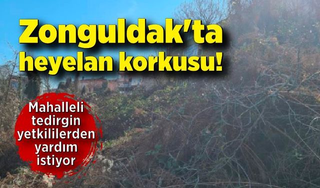 Zonguldak'ta heyelan korkusu!  Mahalle sakinlerini yetkililerden yardım istiyor