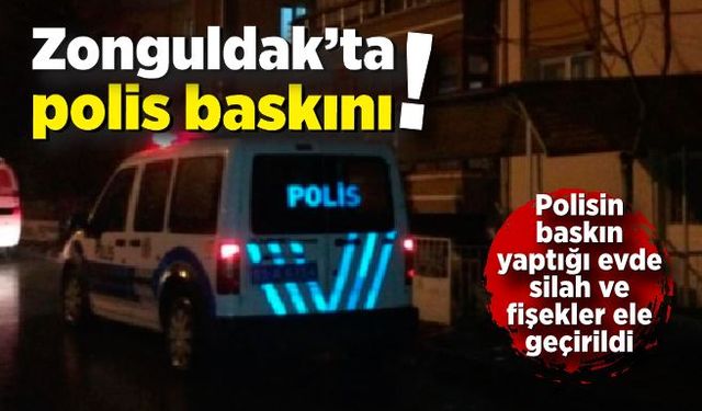 Zonguldak'ta polis baskını! Silah ve fişek ele geçirildi