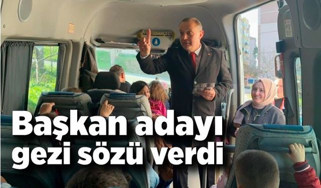 Belediye Başkan adayı Çanakkale gezisi sözü verdi